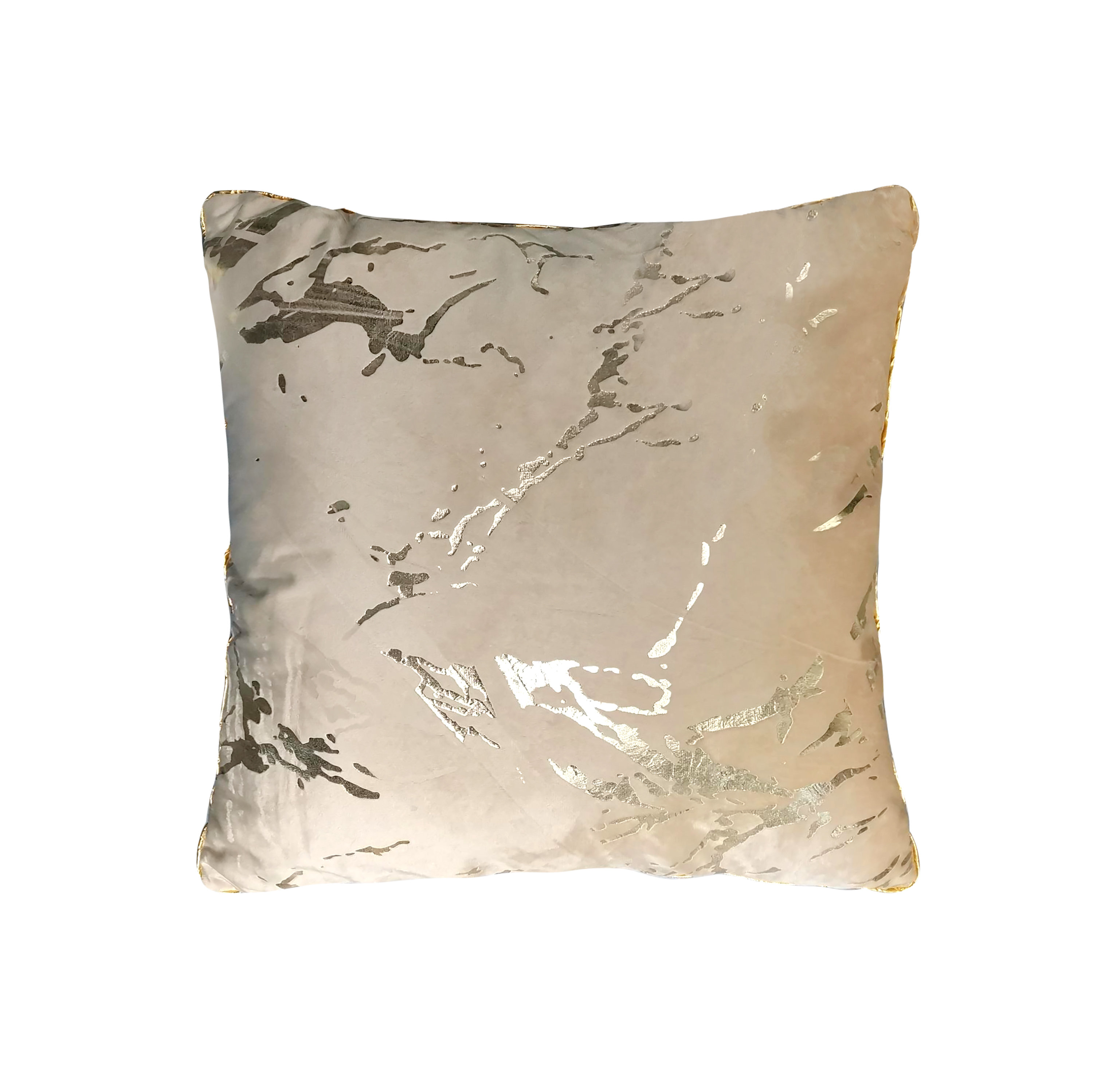 metallic marble pillow