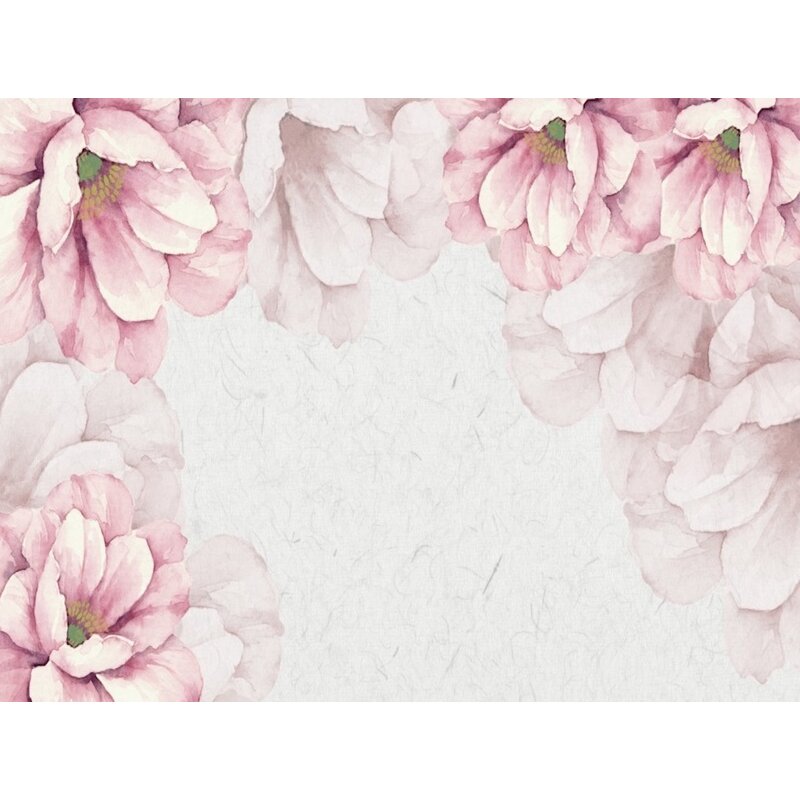 gk wall design pastel flower pink blossom textile wallpaper wayfair pastel flower pink blossom textile wallpaper