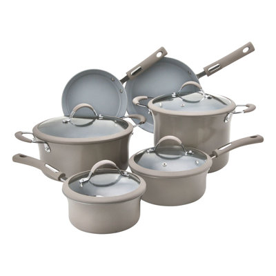 Hamilton Beach 10 Pieces Aluminum Non Stick Cookware Set Hamilton Beach