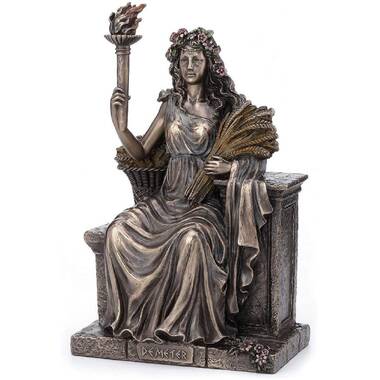 Bronze Finish Idunn Norse Goddess of Spring and Youth Statue 
