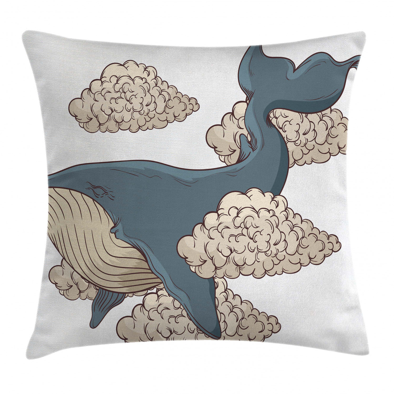 East Urban Home Whale Indoor Outdoor 36 Throw Pillow Cover