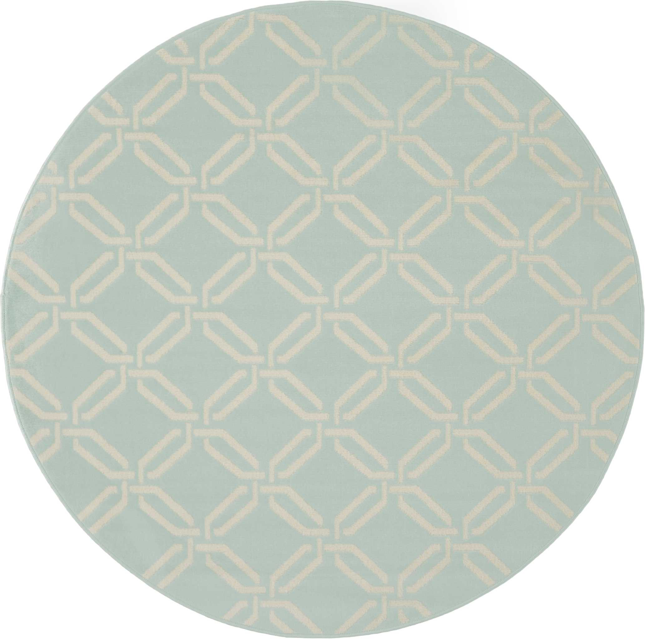 Waverly Baby Proper Geometric Seafoam Green/Ivory Area Rug Wayfair