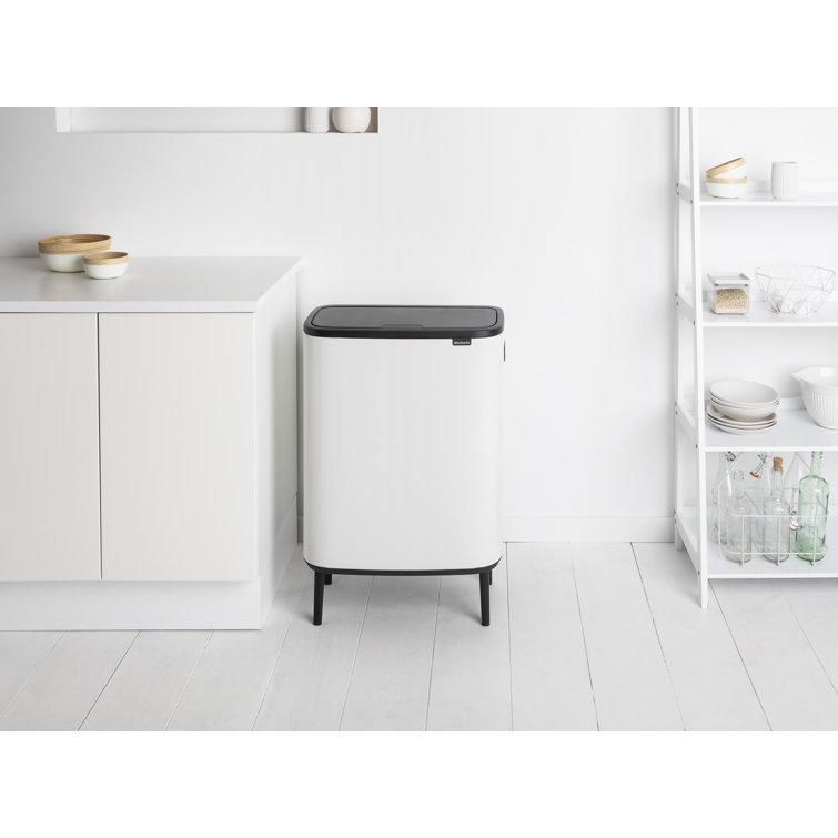 Brabantia Bo Steel 60 Litre Touch Top Multi Compartments Rubbish And Recycling Bin Reviews Wayfair Co Uk