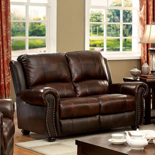 Go to store & view more images Darby Home Co Fitzgibbons Transitional Leather Loveseat