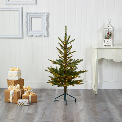 Layered Washington 6\u0027 Green Spruce Artificial Christmas Tree with 350 Clear/White Lights