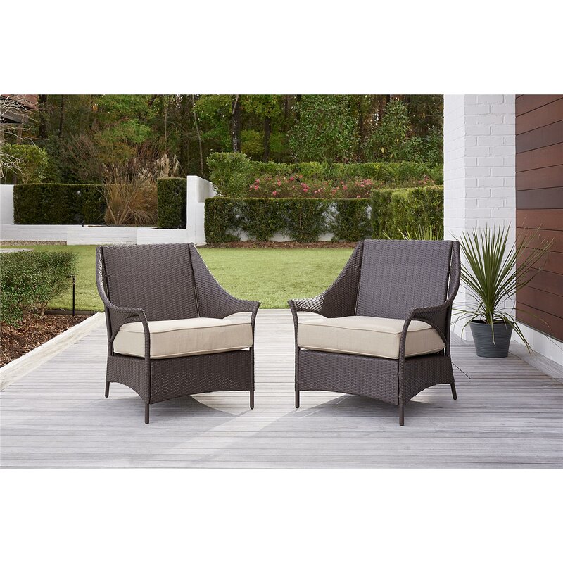 Greyleigh Ismay Outdoor Chair With Cushions Reviews Wayfair