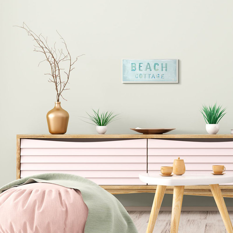 Highland Dunes Beach Ocean Word Painting Graphic Art On Canvas