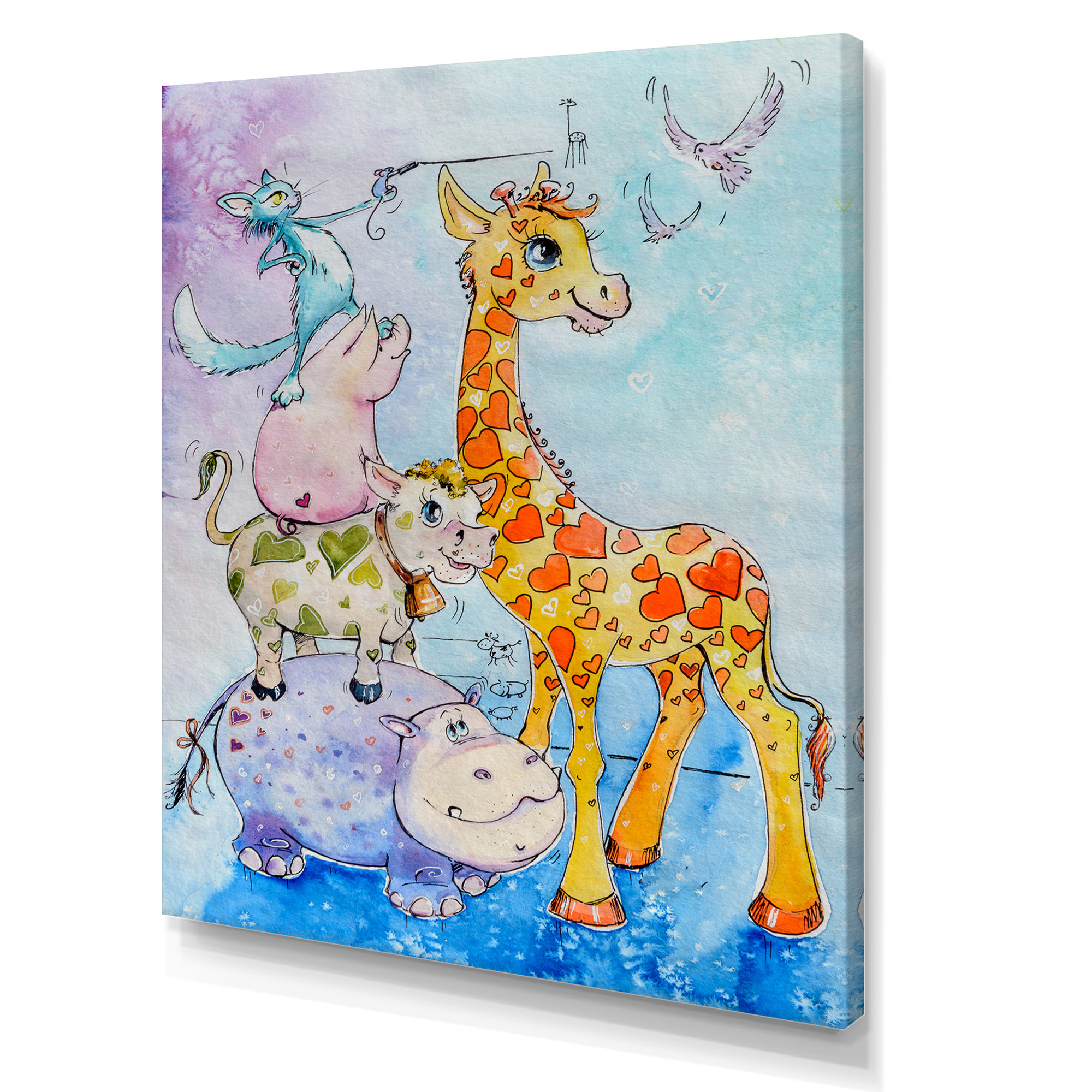 Dakota Fields Cartoons Animals Kid Watercolor Cartoons Animals Kid ...