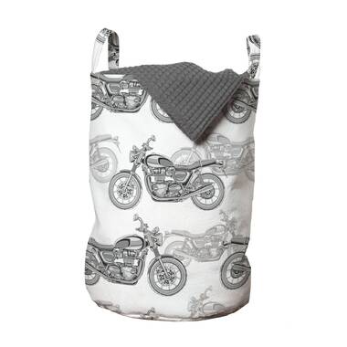 Details about   Ambesonne Cartoon Pattern Laundry Bag Hamper Basket with Handles Laundromats 