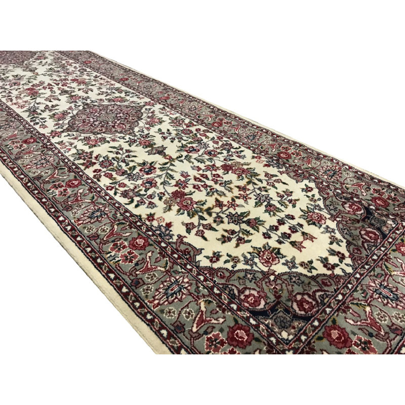 Bokara Rug Co Inc One Of A Kind Hand Knotted Green 2 6 X 10 Runner Wool Area Wayfair Runner Wool Area Rug