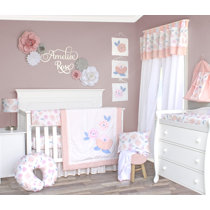 light pink crib bedding