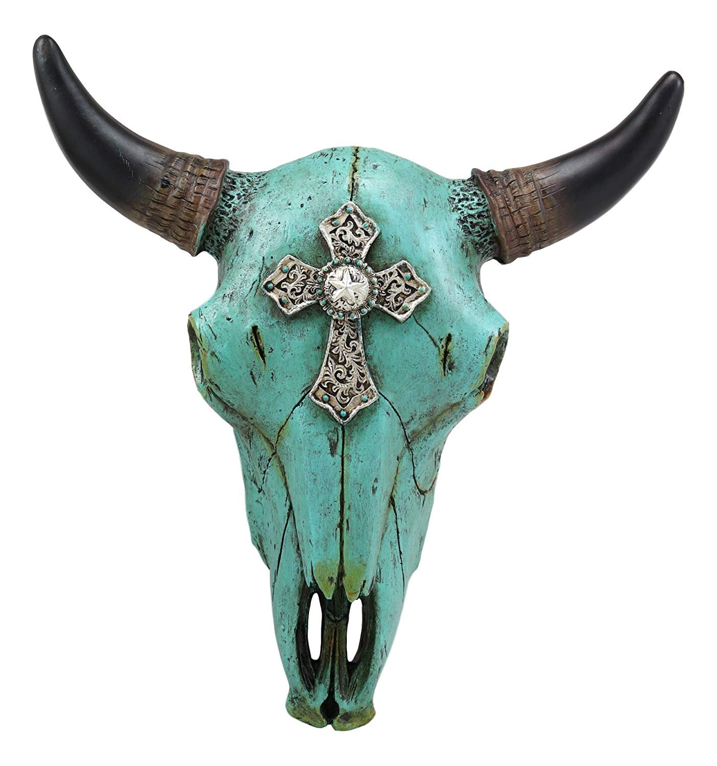 Millwood Pines Steer Bison Buffalo Bull Cow Horned Skull Head Cross Wall  Décor & Reviews | Wayfair