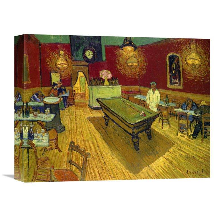 vault w artwork the night cafe 1888 by vincent van gogh painting print on wrapped canvas wayfair