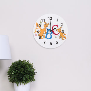 Baby Nursery Wall Clocks Wayfair Dr Seuss Abc 11 Wall Clock
