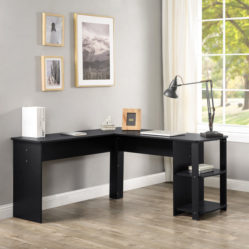 Latitude Run Corayma Reversible L Shape Desk With Hutch Wayfair