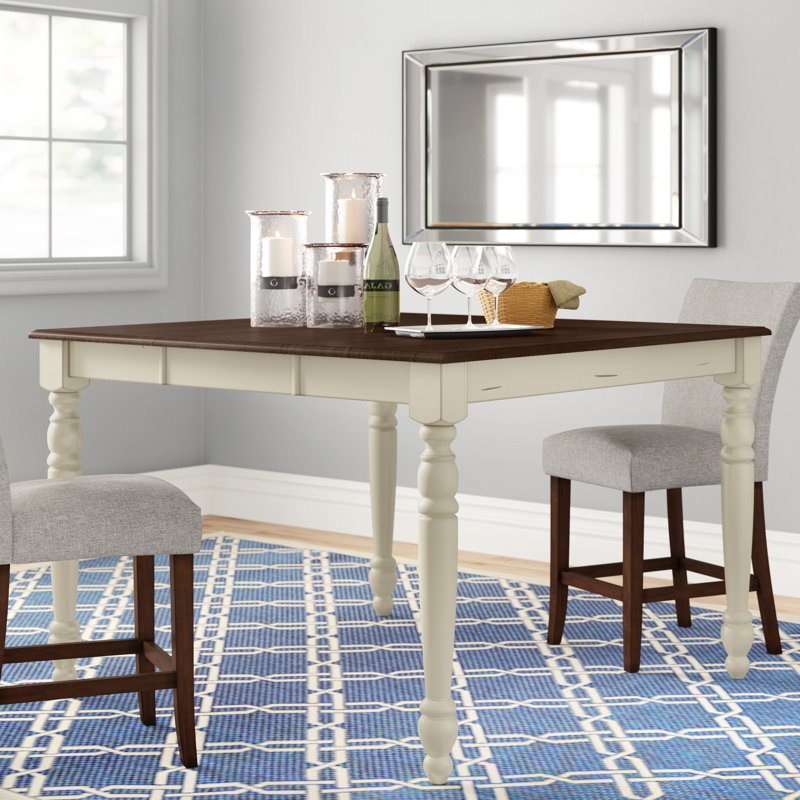 Three Posts Itchington Butterfly Rubberwood Solid Wood Leaf Dining Table Reviews Wayfair