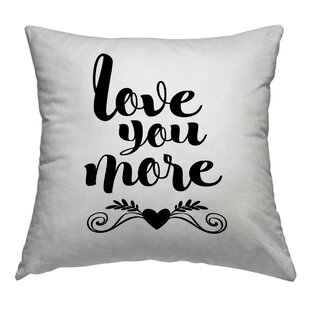 `Rustic Chic`Pillow`Love You More`Tan`11" by 11"Square`Honey and Me` 