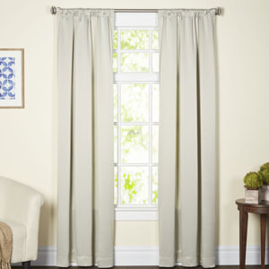 Madilynn Solid Room Darkening Thermal Rod Pocket Single Curtain Panel