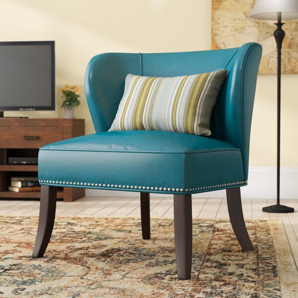 blue and green accent chair