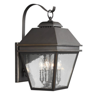 Go to store & view more images Three Posts Daughtrey 4-Light Outdoor Wall Lantern