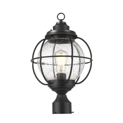 Hobert Black 1-Light 17.32" H Lantern Head