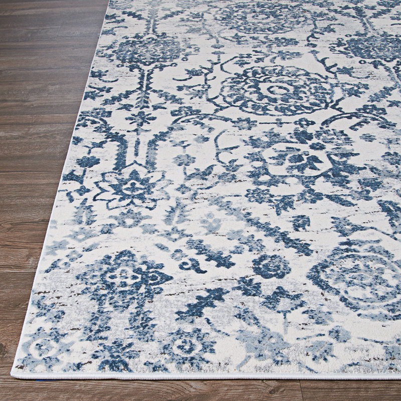 Emily Steel Blue Area Rug