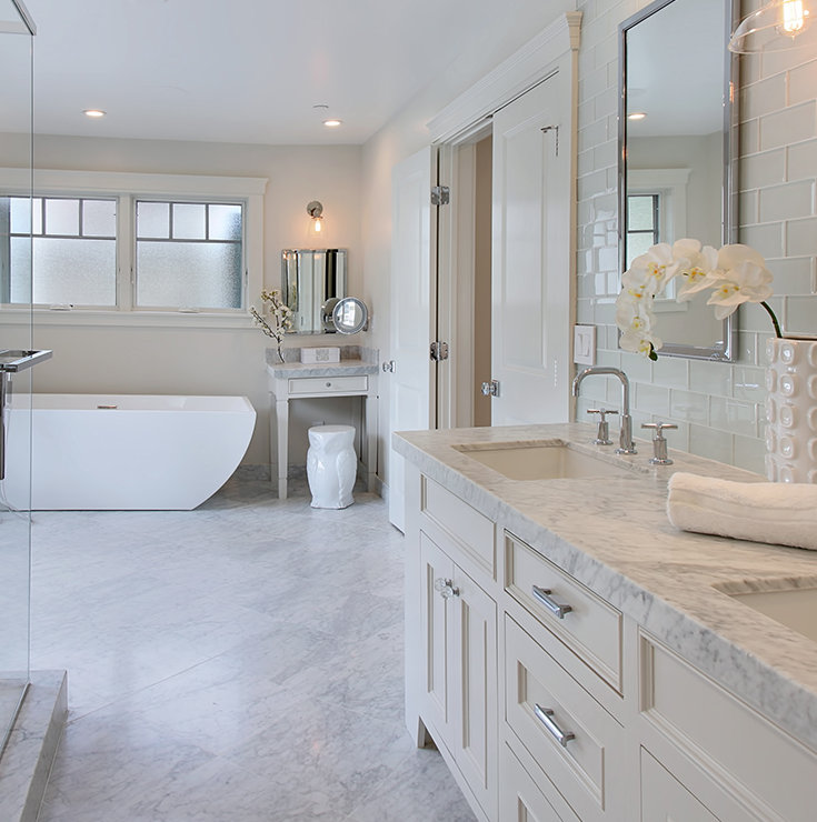 Msi Carrara 12 X 12 Marble Look Wall Floor Tile Wayfair