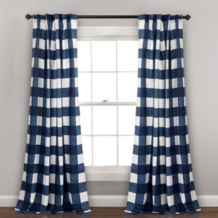 Check Plaid Curtains Drapes Joss Main