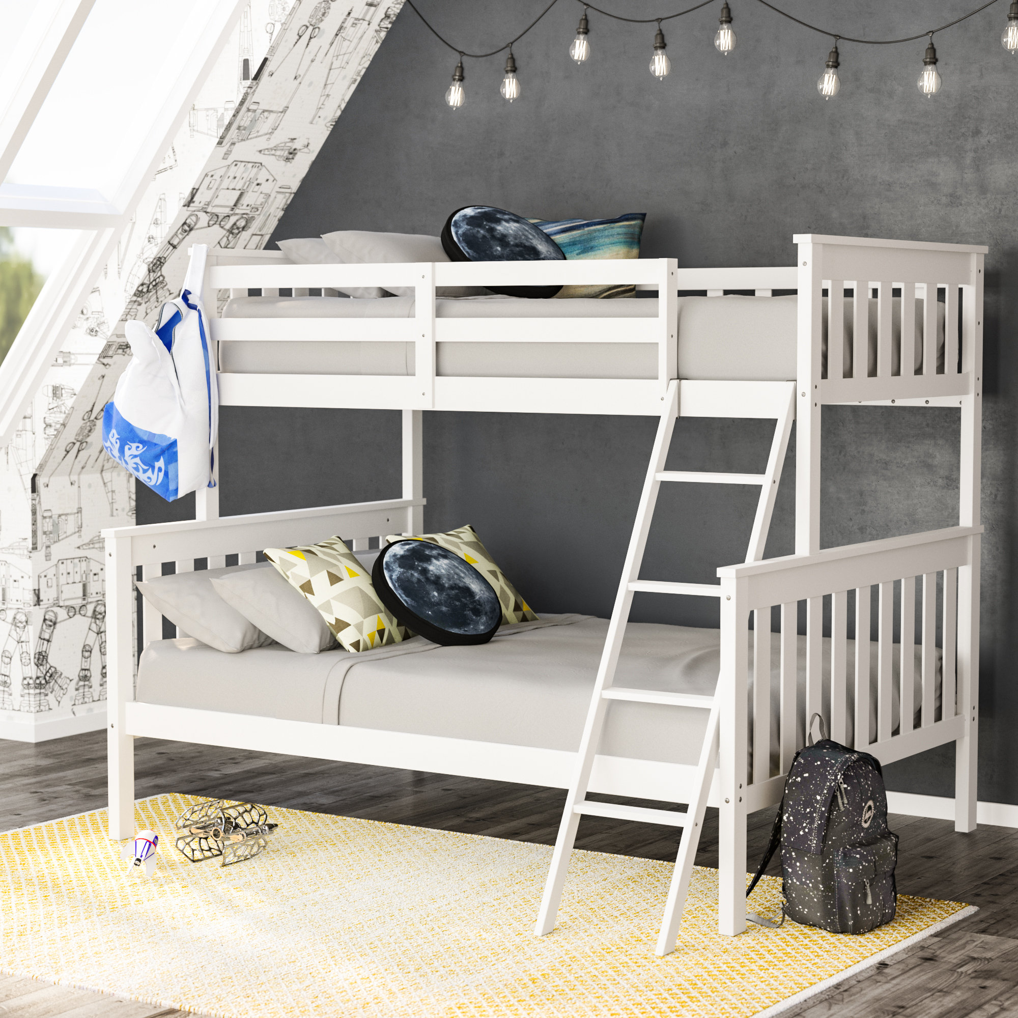 kendall twin over full bunk bed