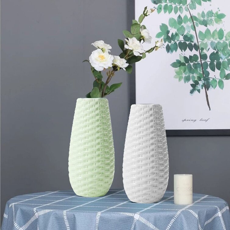 Tabletop Home Office Decoration Birthday Gift Christmas Creative Decoration Containers Flower Pot Nordic Marble Pattern Ceramic Flower Vase Housewarming 