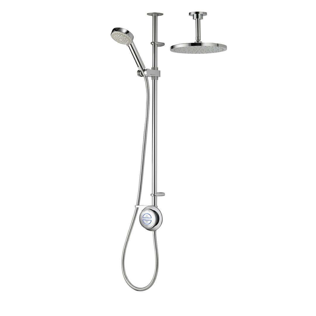 Digital Shower with Dual Shower Head gray
