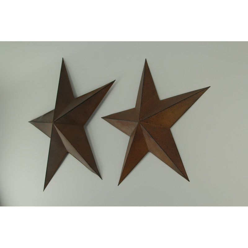 Rosalind Wheeler 2 Piece Barn Star Wall Décor Set Wayfair Rosalind Wheeler 2 Piece Barn Star Wall