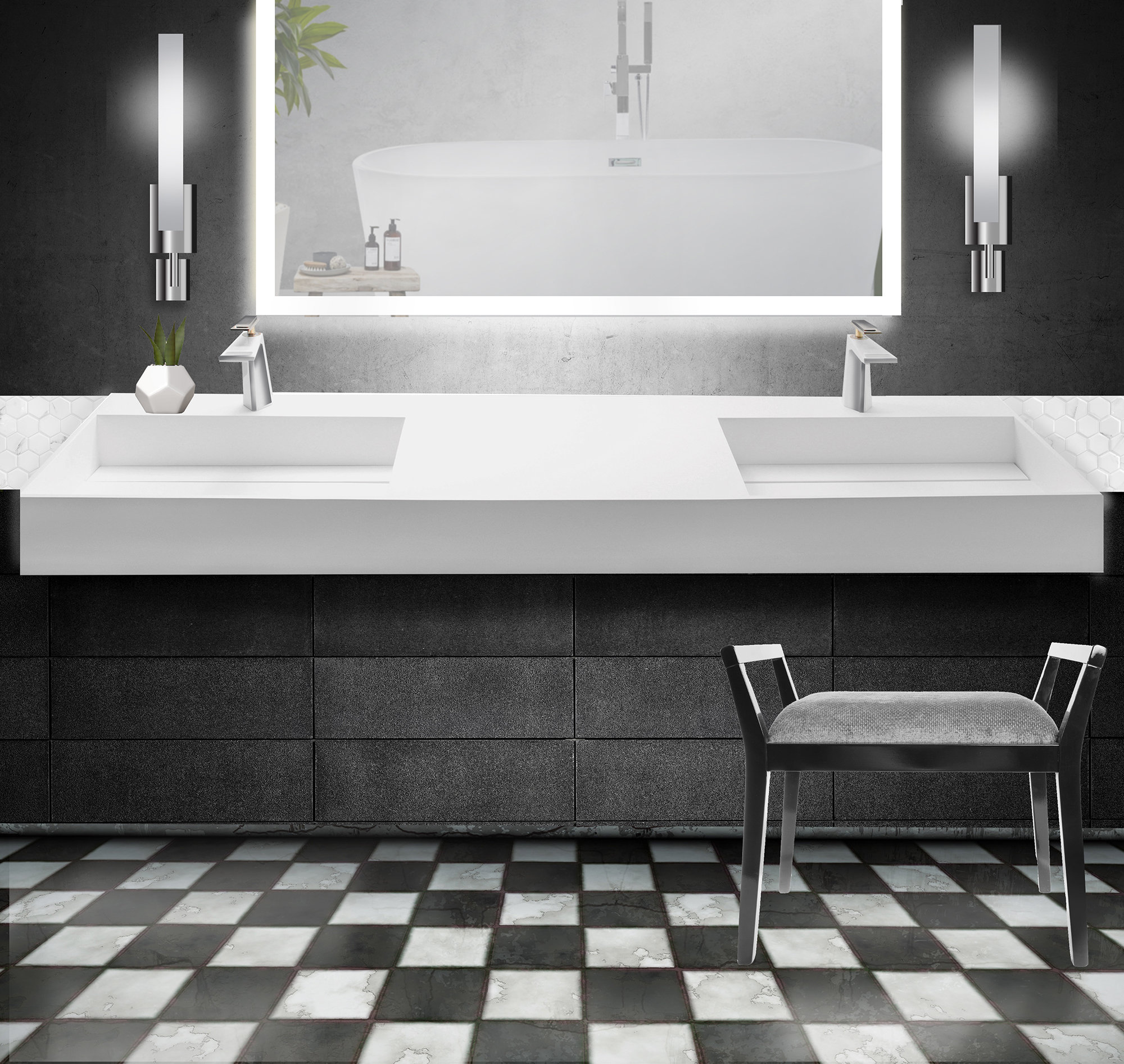Orren Ellis Boyter Stone Rectangular Wall Mount Bathroom Sink Wayfair