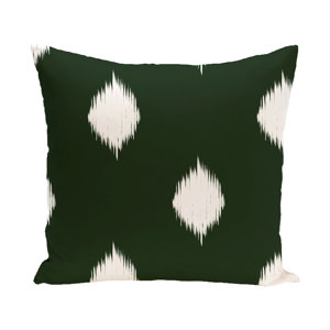 Leporis Decorative Holiday Ikat Print Throw Pillow