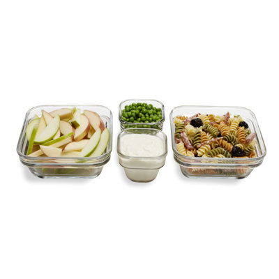 Stack It Stackable 4 Container Food Storage Set Libbey