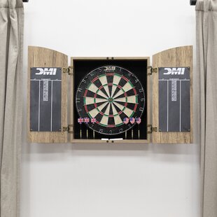 Black Bulls Darts Deluxe Wooden Dartboard Cabinet 