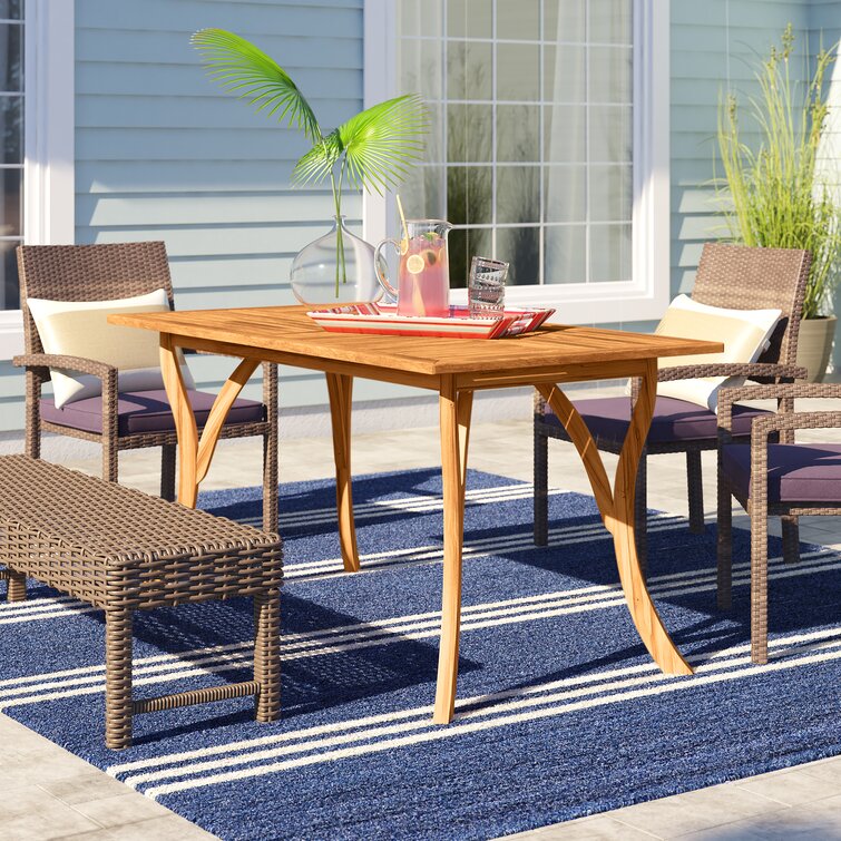 wayfair teak table