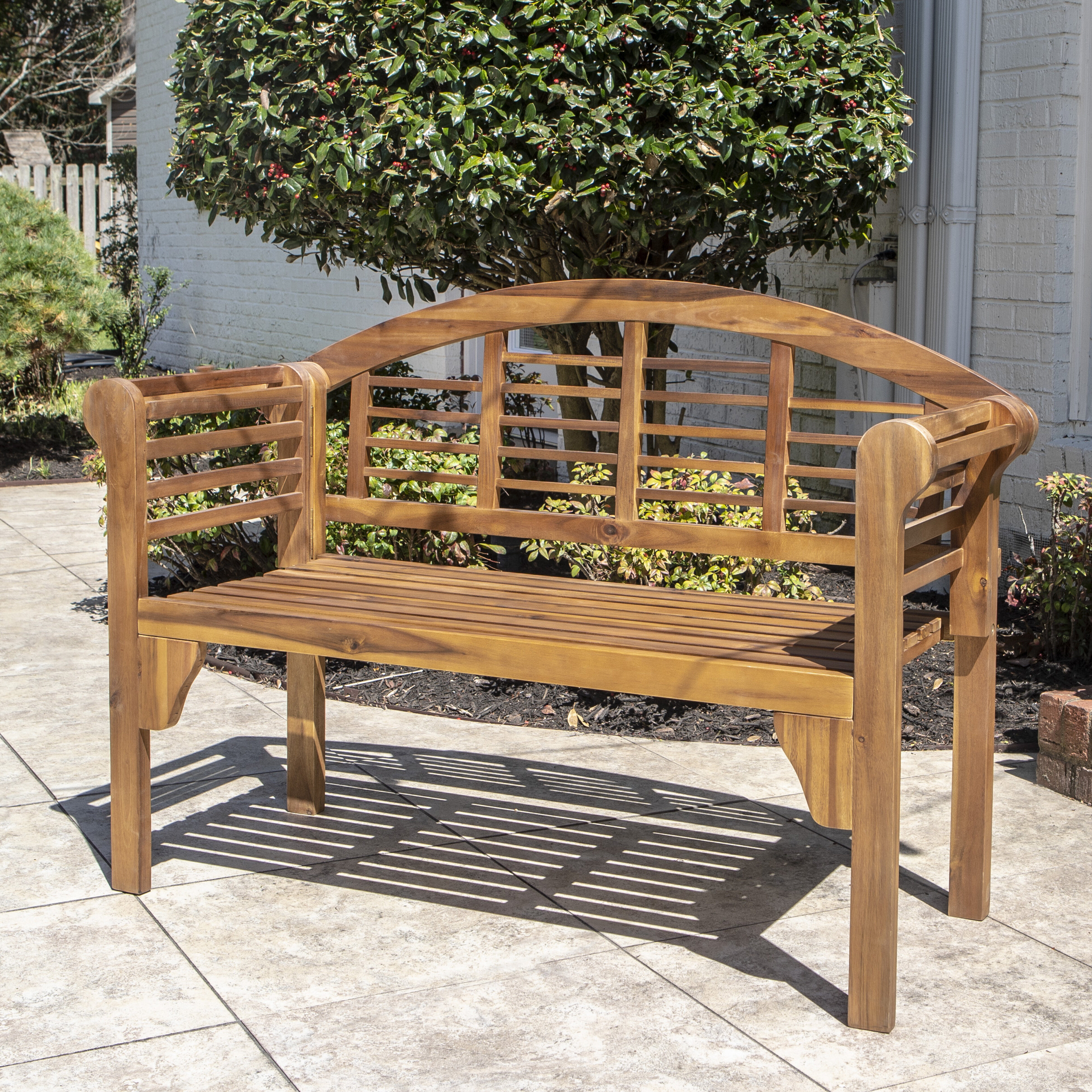 Arlmont Co Mae Wood Garden Bench Reviews Wayfair