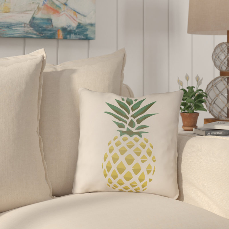 Bay Isle Home Brookwood Pineapple Indoor Outdoor Throw Pillow Reviews Wayfair