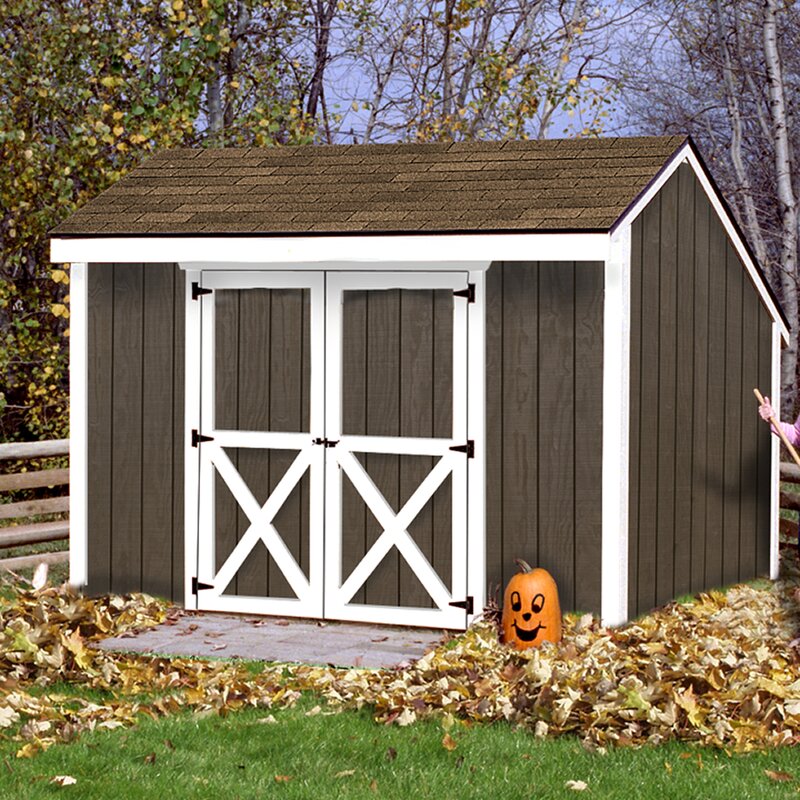 Best Barns Aspen 12 Ft W X 8 Ft D Solid Wood Storage Shed Wayfair