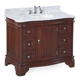 42 Inch Vanities Save Kitchen Bath Collection Katherine 42 Single Bathroom Vanity Set