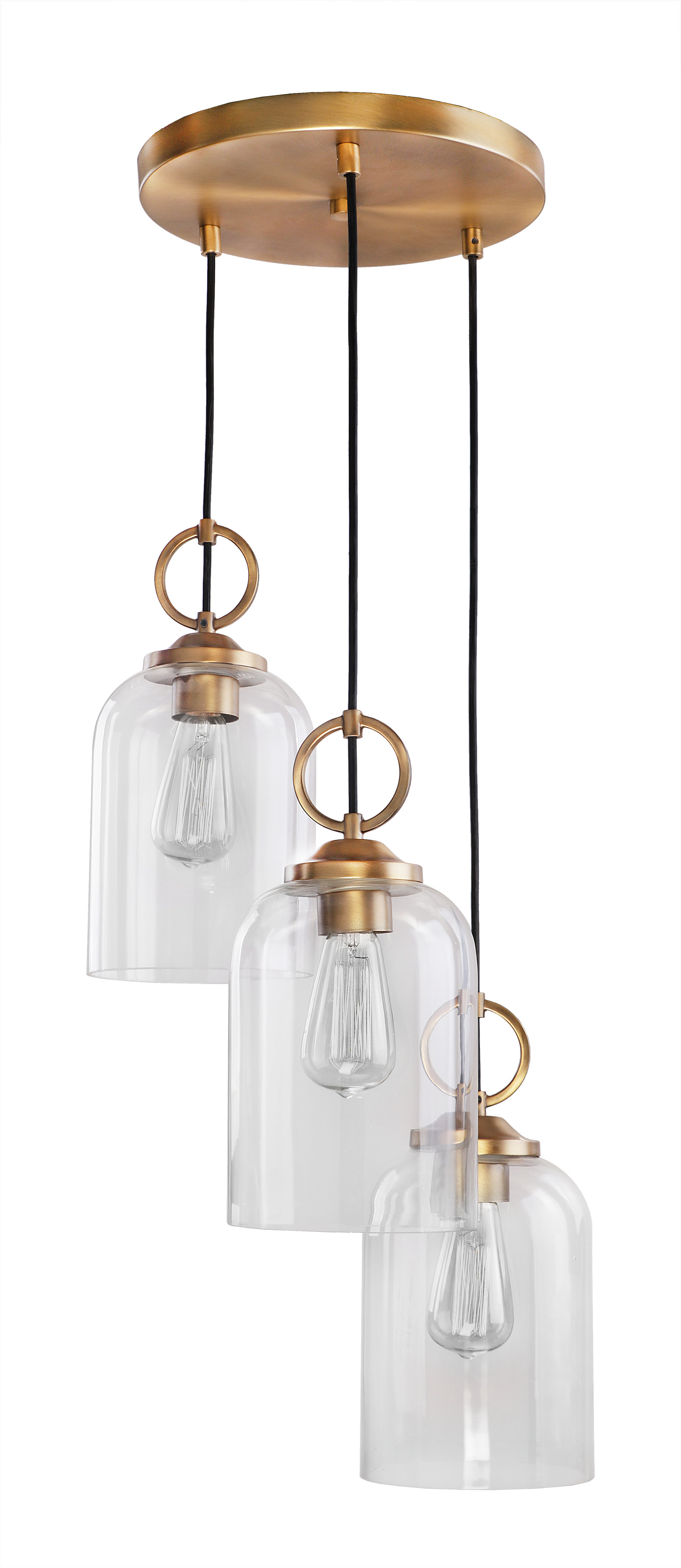 Corrigan Studio Whitton 3 Light Cluster Bell Pendant Wayfair