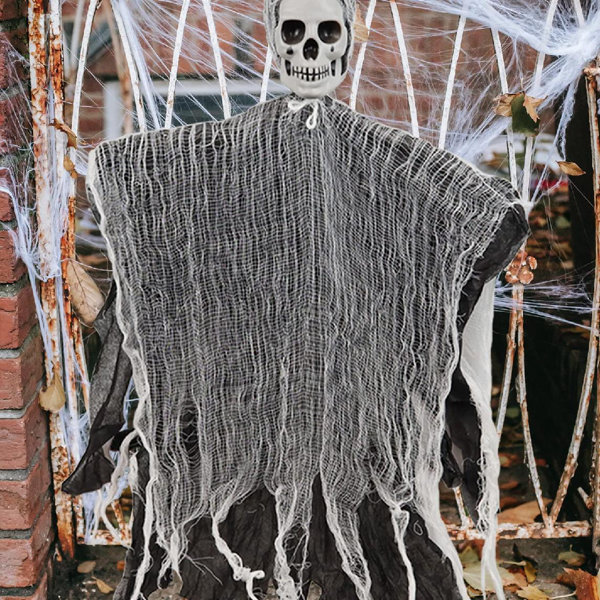 Halloween Skeleton Light Up Door Wall Curtain Fantastic Fun Party Decoration 