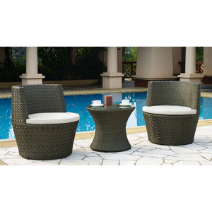 2-Sitzer Lounge-Set mit Polster von Home & Haus