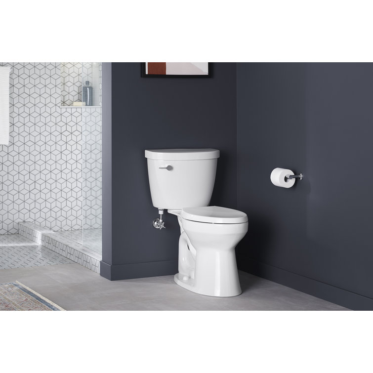 Kohler Cimarron Comfort Height Two Piece Elongated 1 28 Gpf Chair Height Toilet Reviews Wayfair
