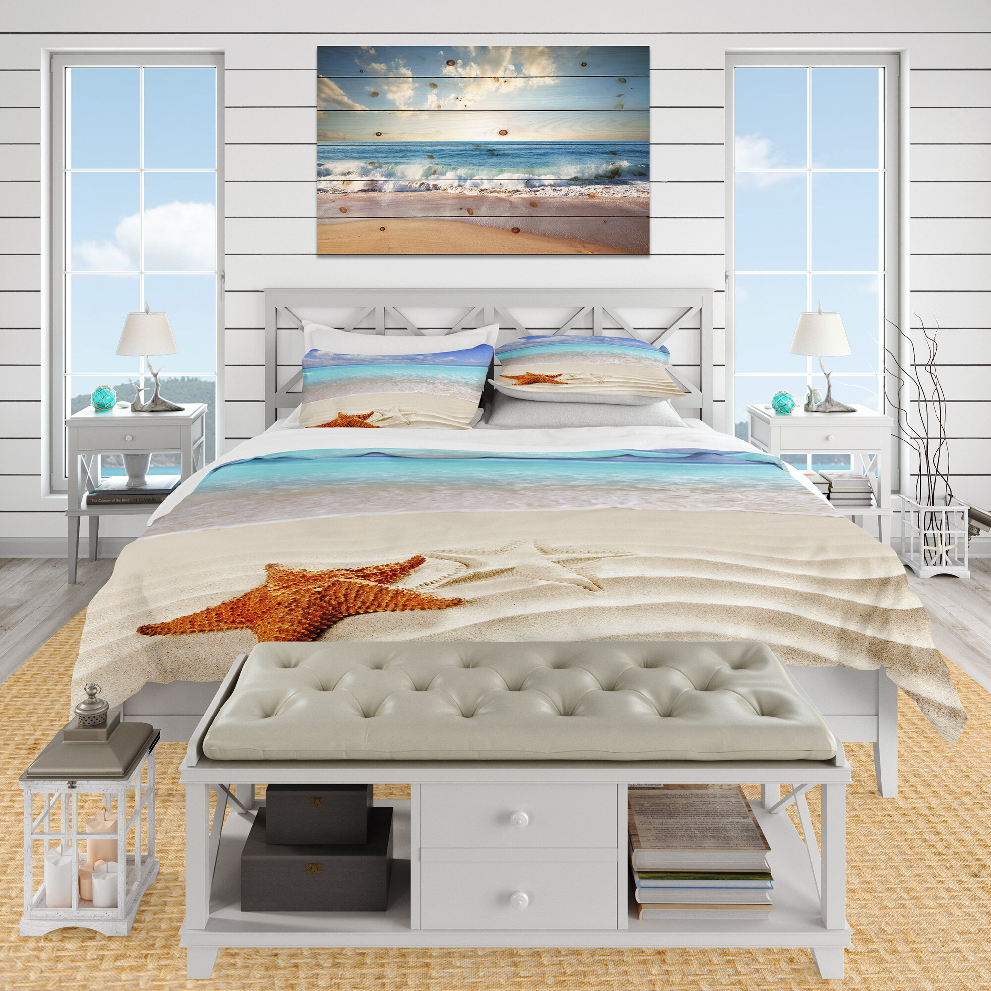 East Urban Home Beach Duvet Cover Set Reviews Wayfair