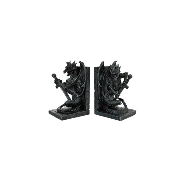 Top Collection 10.5H 11.5W Saint George Slaying the Dragon Sculpture in Cold Cast Bronze