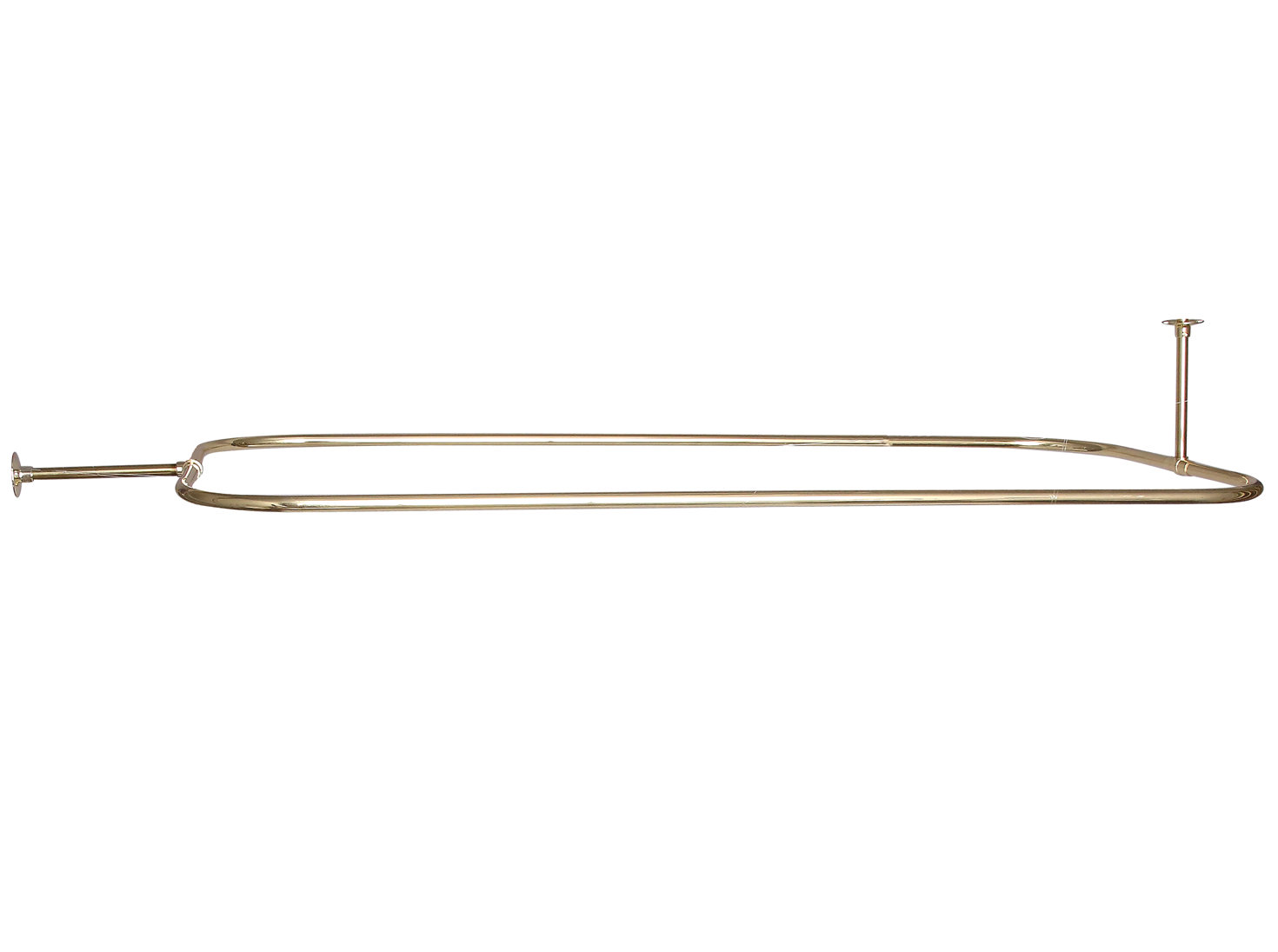 Barclay 48" L Adjustable DShaped Fixed Shower Curtain Rod Wayfair