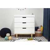 antique white changing table