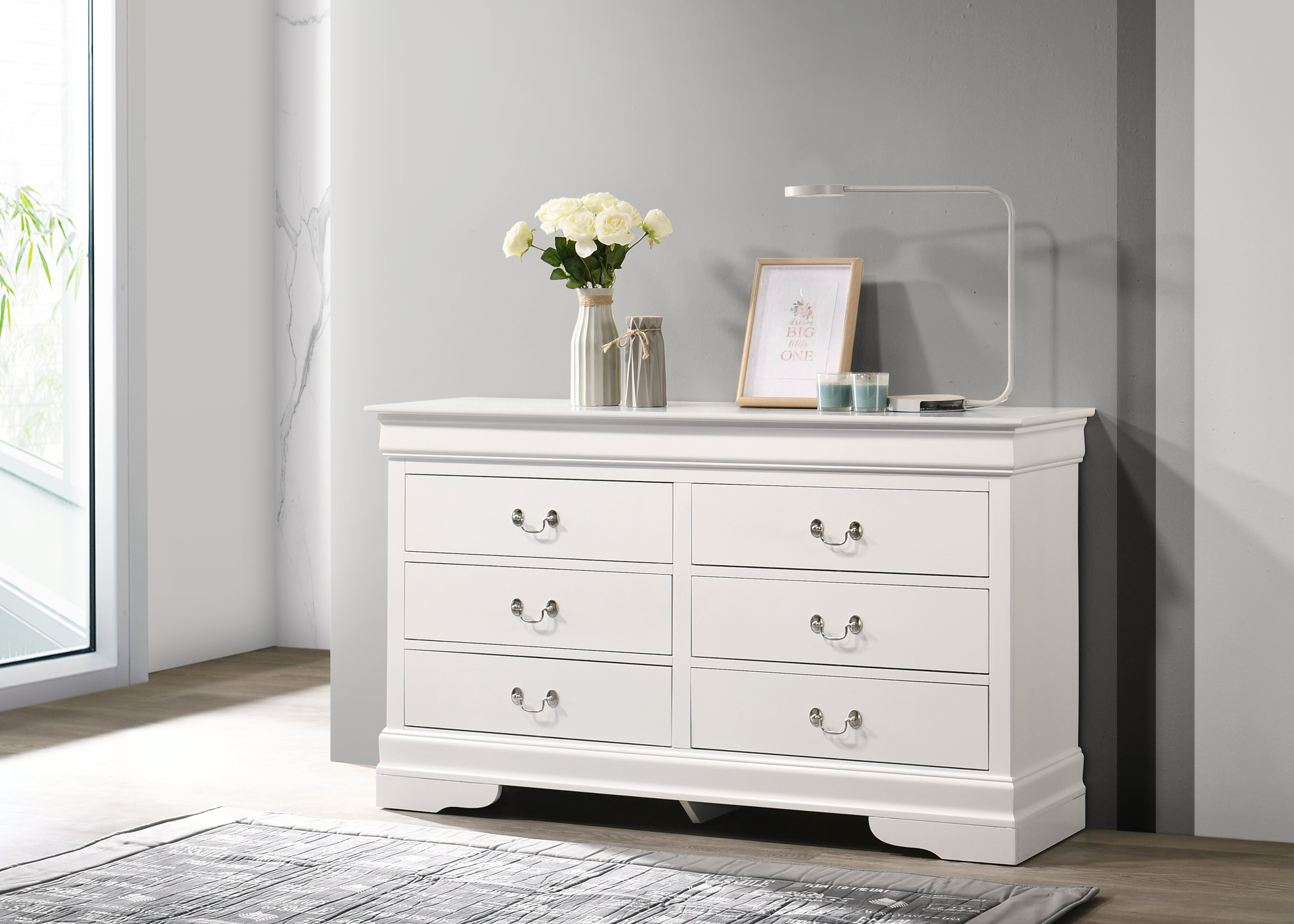 Bolt Furniture Louis Phillipe 6 Drawer Double Dresser Reviews